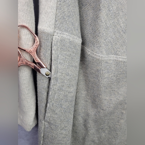 Billy Reid 100% Cotton Sweater Dress block design gray beige size Women’s M - Picture 6 of 8